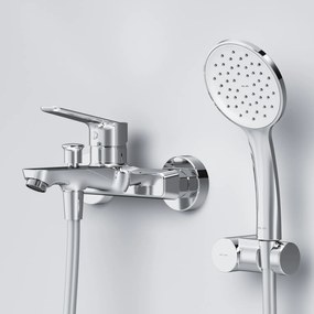 Vaňová a sprchová batéria AM.PM Hit FTA15000 s ručnou sprchou, chróm