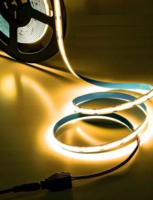 Sada neónových COB LED pásikov 12V 5m 4000K 60W - zdroj + diaľkový ovládač