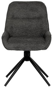 BONTEC Jedálenská stolička, sivá, látka, HC-535 GREY2 Farba: Šedá