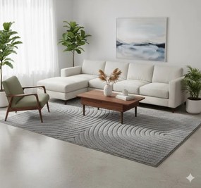 Koberec Modern ART 3D sivý