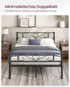 Rám dvojlôžkovej postele 198 x 141,8 x 86,4 cm VASAGLE RMB063B01