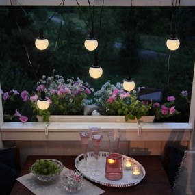 Vonkajšia solárna svetelná LED reťaz Star Trading Balls Combo, dĺžka 5 m