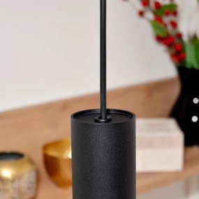 LED Luster na lanku TUBA 3xGU10/4,8W/230V čierna
