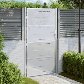 Záhradná brána 100x200 cm, nehrdzavejúca oceľ 376485