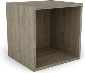 Nástenný regál s 1 priehradkou Jerry, dub sonoma