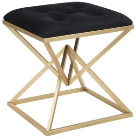 Stolička v čierno-zlatej farbe Mauro Ferretti Piramid
