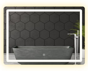 Dotykové zrkadlo s LED osvetlením COLOR 80x60 cm