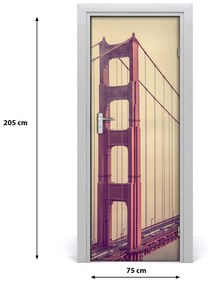 Fototapeta samolepiace dvere Most San Francisco 75x205 cm