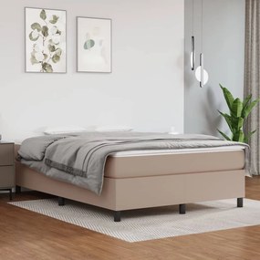 Rám na boxspring posteľ, kapučínový 140x200 cm, umelá koža 3121052