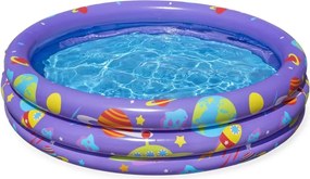 Bestway Nafukovací bazén s loptičkami 102cm x 25cm Bestway 52466 fialový