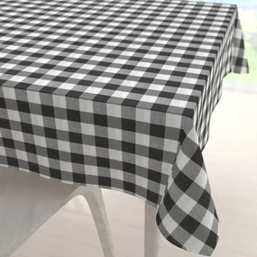 Biante Dekoračný štvorcový obrus Rebeka RE-010 Sivo-biela kocka veľká 80x80 cm