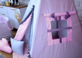 Detský stan TEEPEE (TÝPIE) SOFT s doplnkami - RUŽOVÝ