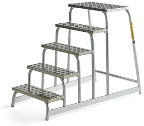 Schodíky INCREASE, 5 schodov, výška platformy 1000 mm
