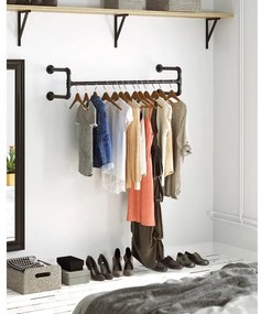 Sada 2 ks nástenných vešiakov na ramienka LINEA, čierna