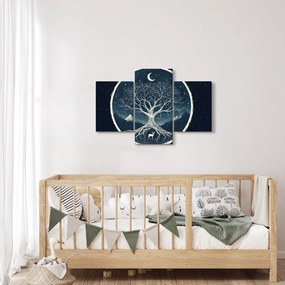 Obraz – Magický strom s jeleňom II. (90x60 cm)