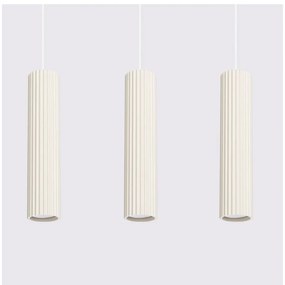 Krémové závesné svietidlo Gleam – Sollux