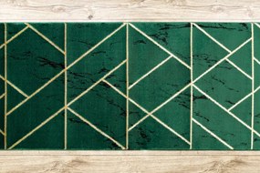 Behúň EMERALD exkluzívny 1012 glamour, marmur, geometrický zelený/zlatý