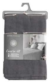 Antracitový pléd 180x220 cm Fileo – douceur d'intérieur