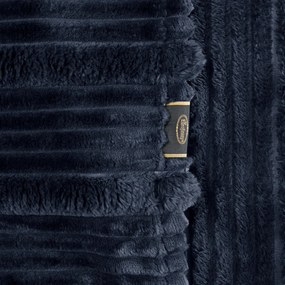 FLANELOVÁ DEKA NINA 200X220 CM TMAVOMODRÁ