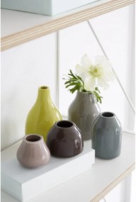 Žltá kameninová váza Kähler Design Botanica, výška 18 cm