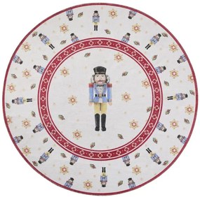 Koberec Toy's Delight Villeroy & Boch Nutcracker krémový / červený kruh