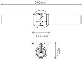Hinkley HK-ELLISON2-BK-HB -Kúpeľňové svietidlo ELLISON 2xE27/40W/230V IP44 zlatá