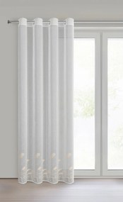 ZÁCLONA NA KRÚŽKOCH TASHA1 140X250 CM VZOROVANÁ