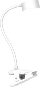 Solight WO3001-W- LED Stm. flexib. lampa s klipom LED/2W/5V 3000/4000/6500K biela