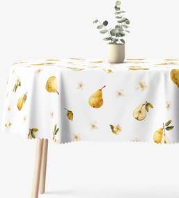 Goldea oválny teflónový obrus - hruškový sad 120 x 200 cm