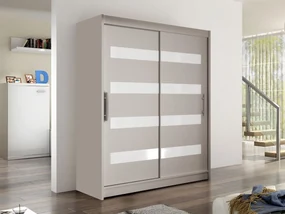 Skriňa Presto IV, Farby: čierna, Osvetlenie: osvetlenie LED RGB - farebné