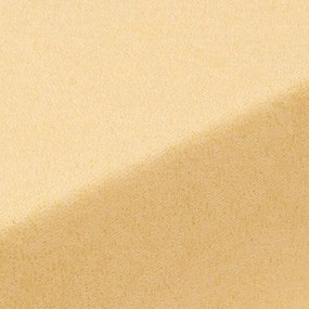 Napínacia plachta na posteľ froté EXCLUSIVE žltá 90 x 200 cm