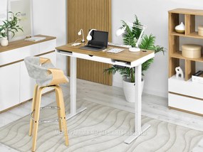 PC stolík Osto 120 (dub biely + čierna). Vlastná spoľahlivá doprava až k Vám domov. 1109814