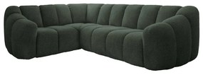 Tmavozelená rohová pohovka (ľavý roh/do L) Shell – Miuform