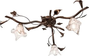 Prisadený luster ROZETA 3xE14/40W/230V bronzový