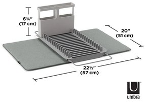 Umbra Odkvapkávač riadu UDRY OVER THE SINK sivý