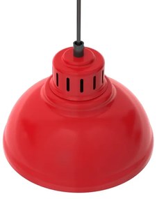 Luster na lanku SVEN 4xE27/15W/230V červená