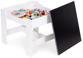 Zostava detského nábytku, stôl + 2 stoličky, kriedová tabuľa, ECOTOYS