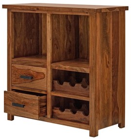 furniture-nabytek.cz - Vinotéka drevená 90x90x35 z masívu palisander