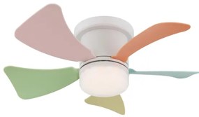 Globo 03609B - LED stmievateľný stropný ventilátor HINES 10W/230V 3000-6500K + diaľkové ovládanie