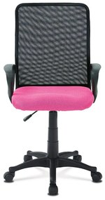 Autronic -  Kancelárska stolička KA-B047 PINK, látka MESH rúžová / čierna