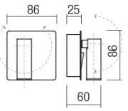 Redo 01-2338 - LED Nástenné bodové svietidlo TOMIX LED/3,2W/230V biela