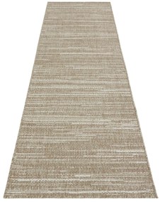 ELLE Decoration, Kusový koberec Gemini 105548 Linen z kolekcie Elle – na von aj na doma, 80x350, béžová, chodba / predsieň