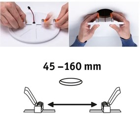 Paulmann 92389 - LED/17W IP44 Kúpeľňové podhľadové svietidlo VARIFIT 230V