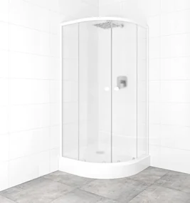 Set sprchovacieho kúta a vaničky, štvrťkruh 90x90 cm Multi Basic SIKOBKMUS90CH0
