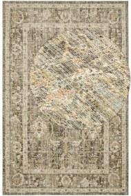 Hanse Home, Kusový koberec Cairo 105592 Luxor Black Cream – na von aj na doma, 200x280, béžová, chodba / predsieň