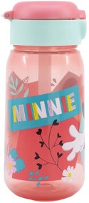 Plastová fľaša na pitie so slamkou a viečkom Minnie Mouse - 510 ml