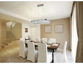 Stmievateľný LED krištáľový luster na lanku THALIA LED/50W/230V 3000-6000K + diaľkové ovládanie