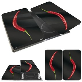 Sada 2 sklenených krytov na sporák Wenko Peperoni