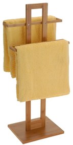 Bambusový vešiak na uteráky 85 cm hnedý