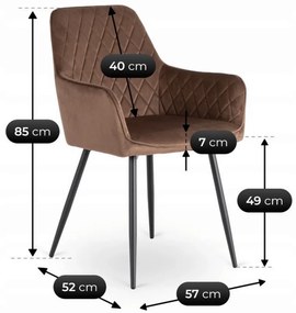 Hnedá stolička ANDRE